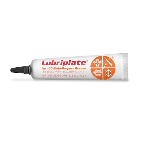 Lubriplate B-105, 72 3/8 Oz Bulk Tubes, Motor Assembly Grease, PK72 L0034-078